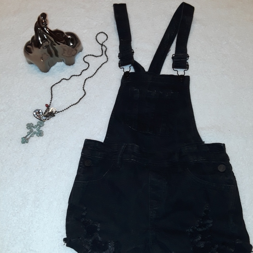 SALE !!! Denim overall shorts